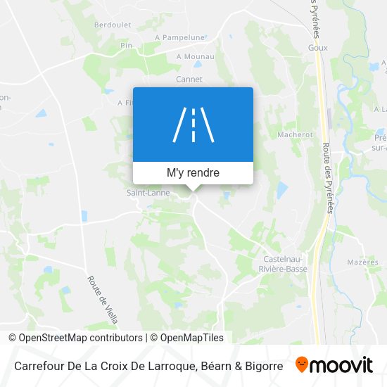 Carrefour De La Croix De Larroque plan