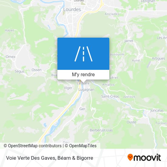 Voie Verte Des Gaves plan