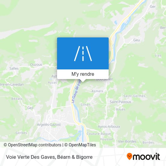 Voie Verte Des Gaves plan