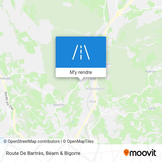 Route De Bartrès plan