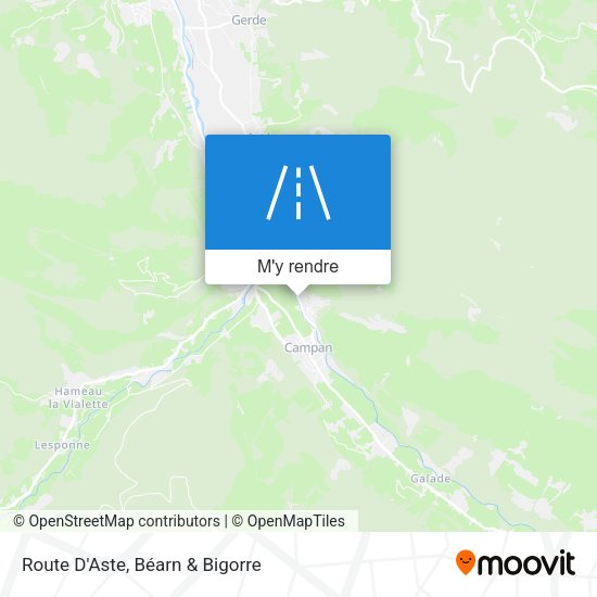 Route D'Aste plan