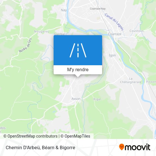 Chemin D'Arbeü plan