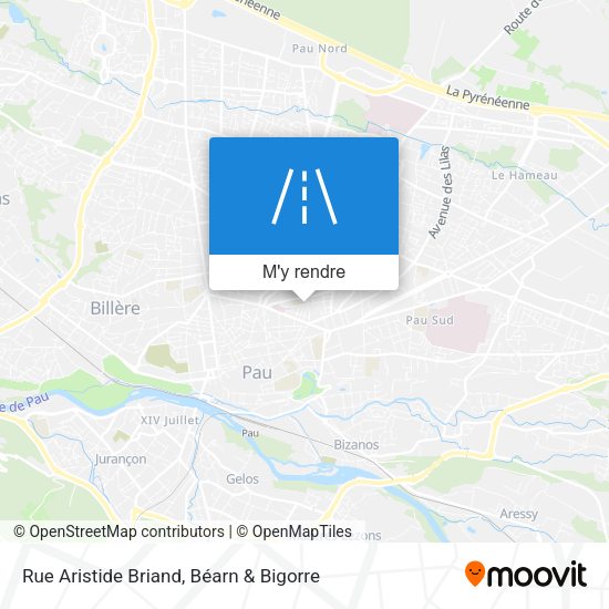 Rue Aristide Briand plan