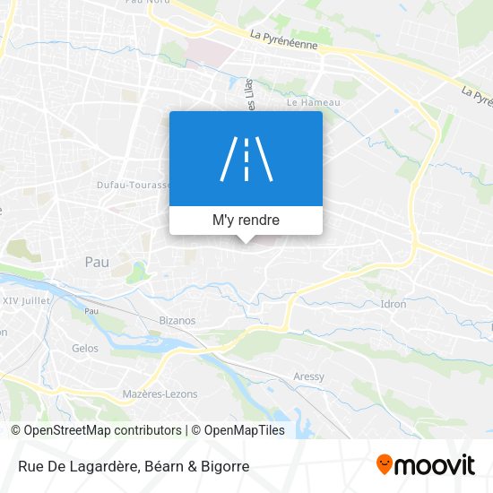 Rue De Lagardère plan