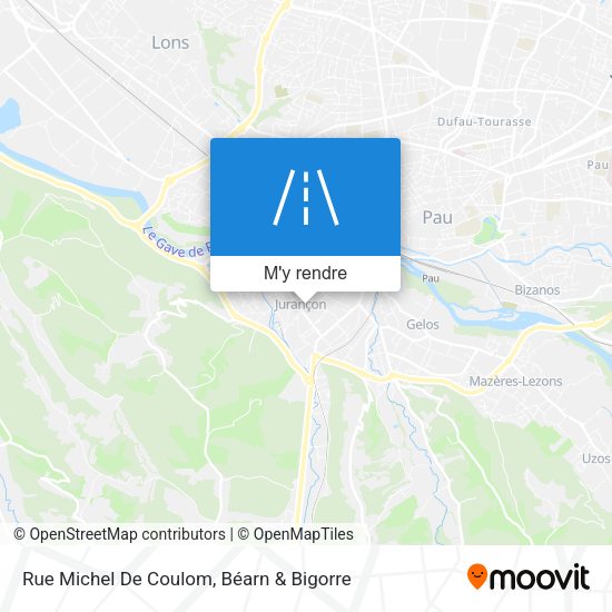 Rue Michel De Coulom plan