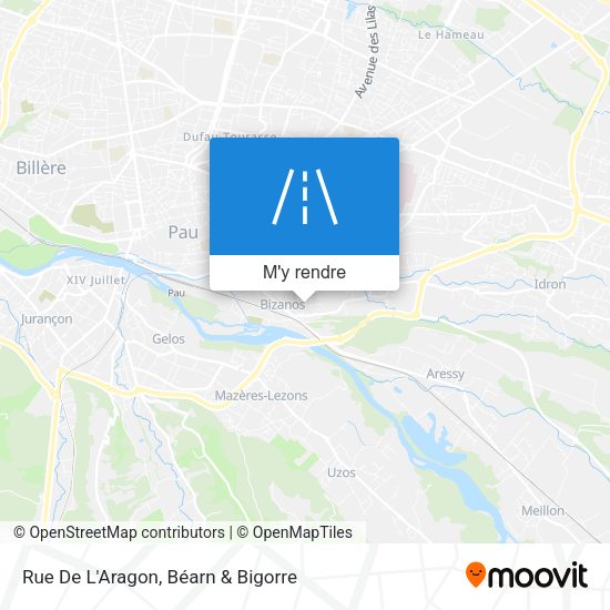 Rue De L'Aragon plan