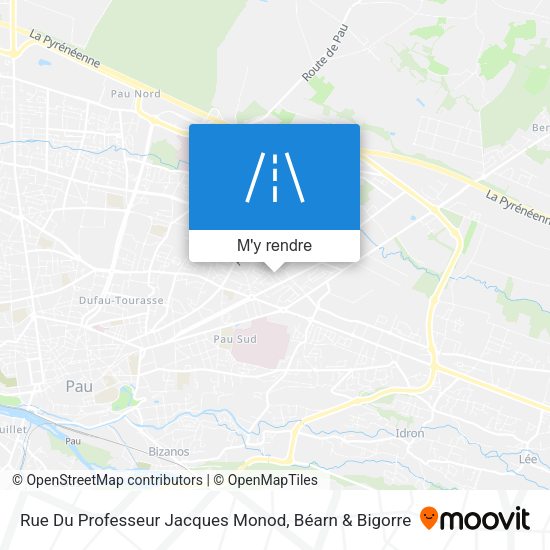 Rue Du Professeur Jacques Monod plan