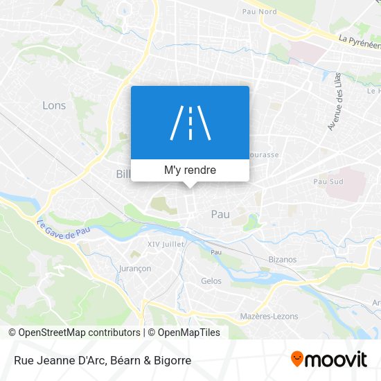 Rue Jeanne D'Arc plan