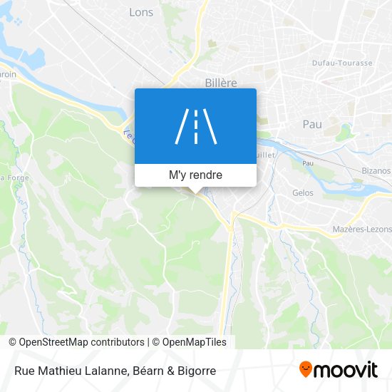 Rue Mathieu Lalanne plan