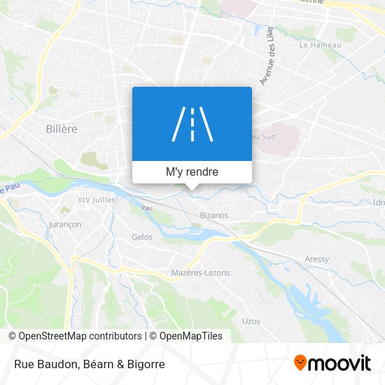 Rue Baudon plan