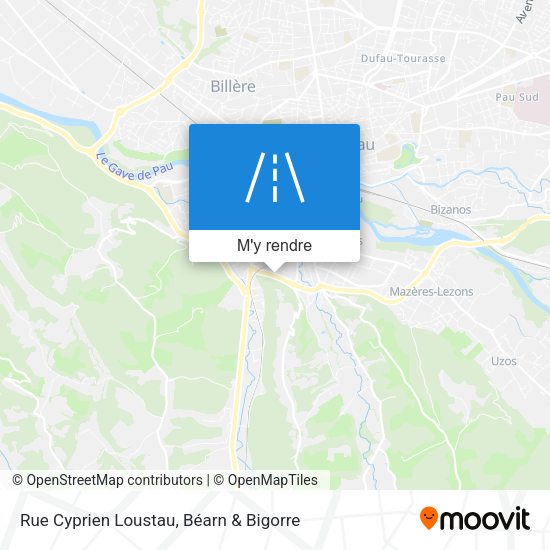 Rue Cyprien Loustau plan