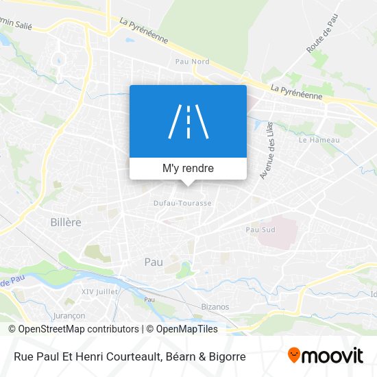 Rue Paul Et Henri Courteault plan