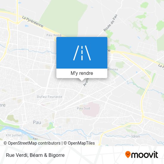 Rue Verdi plan