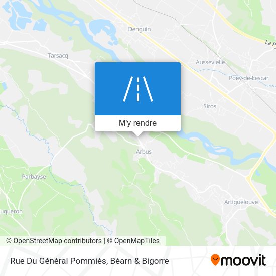 Rue Du Général Pommiès plan