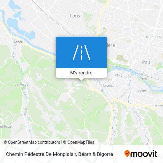 Chemin Pédestre De Monplaisir plan