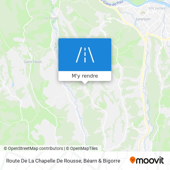 Route De La Chapelle De Rousse plan
