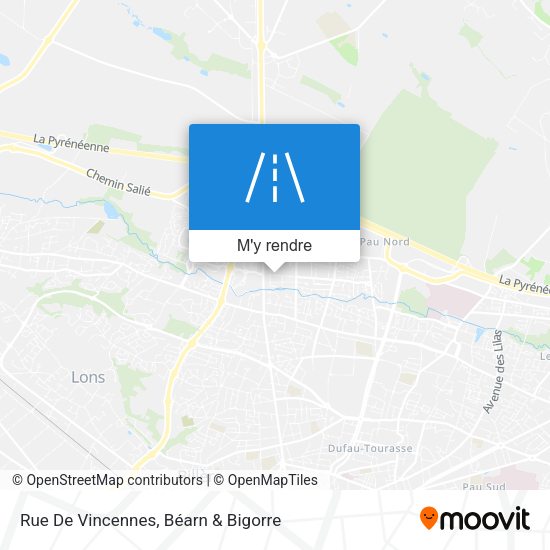 Rue De Vincennes plan