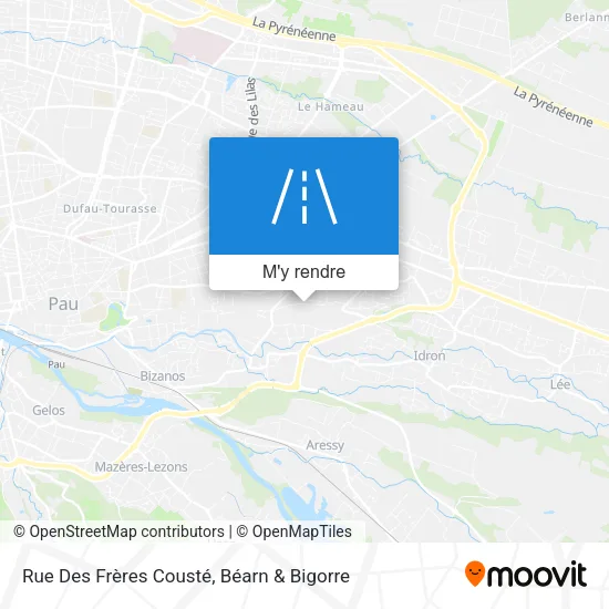 Rue Des Frères Cousté plan