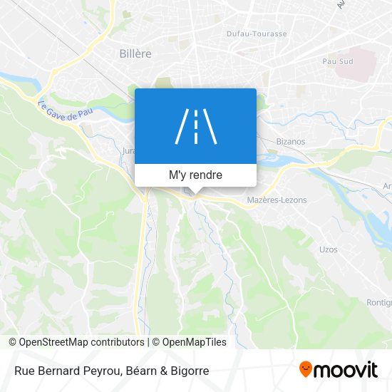 Rue Bernard Peyrou plan