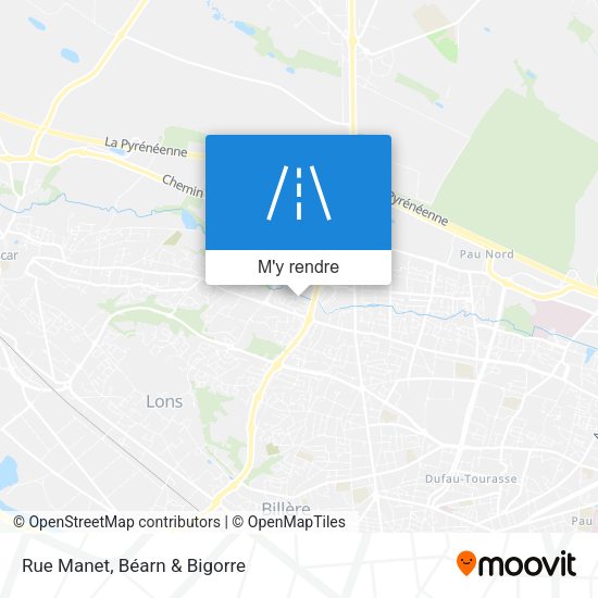 Rue Manet plan