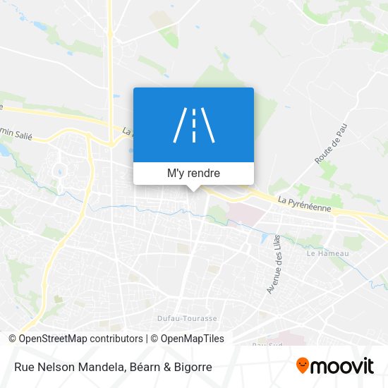 Rue Nelson Mandela plan