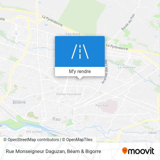 Rue Monseigneur Daguzan plan