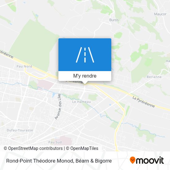 Rond-Point Théodore Monod plan