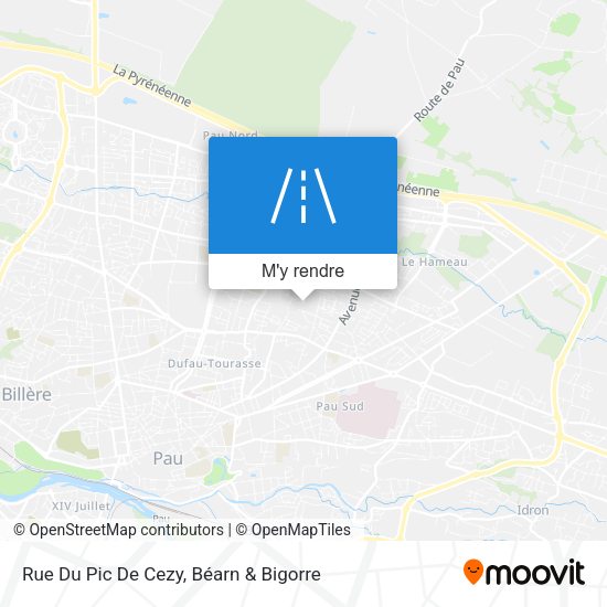 Rue Du Pic De Cezy plan