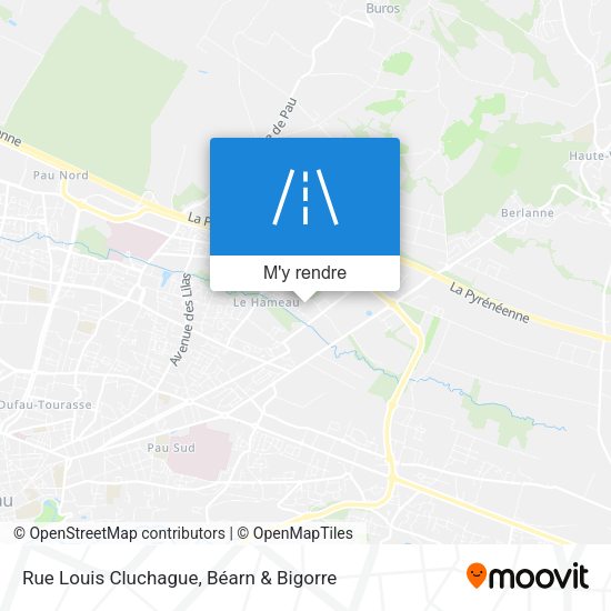 Rue Louis Cluchague plan