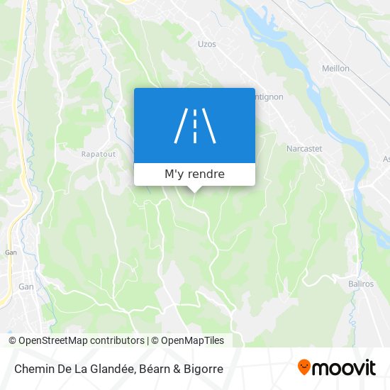 Chemin De La Glandée plan