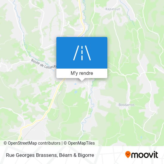 Rue Georges Brassens plan