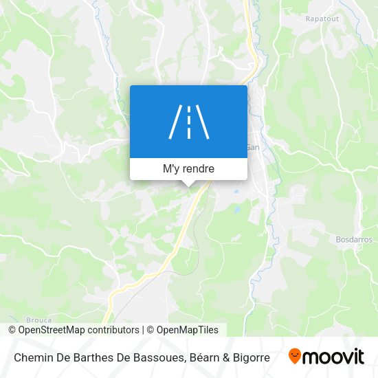 Chemin De Barthes De Bassoues plan