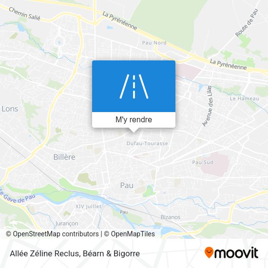 Allée Zéline Reclus plan