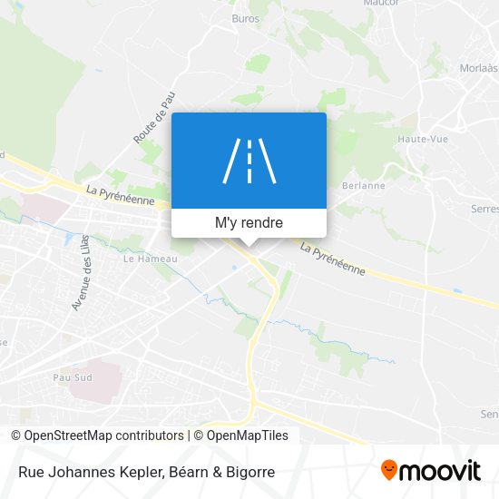 Rue Johannes Kepler plan