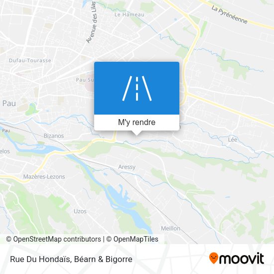 Rue Du Hondaïs plan