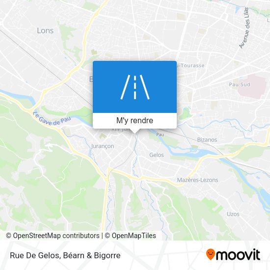 Rue De Gelos plan