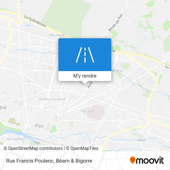 Rue Francis Poulenc plan