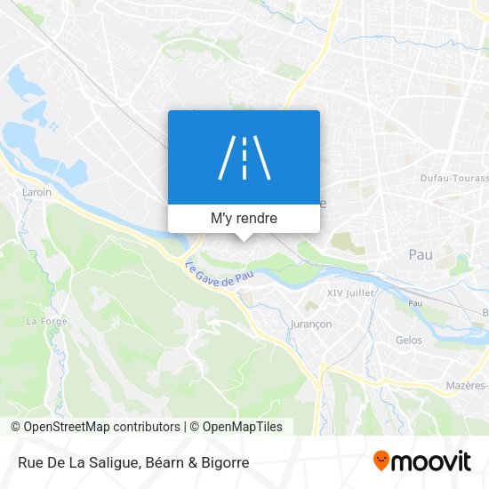 Rue De La Saligue plan