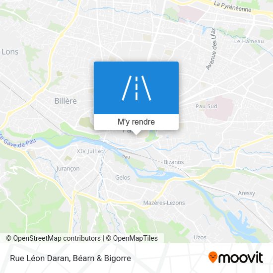Rue Léon Daran plan