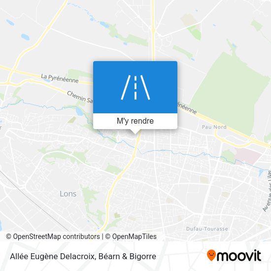 Allée Eugène Delacroix plan