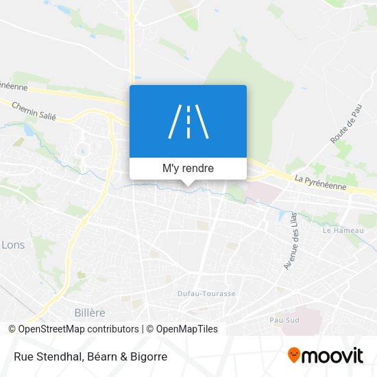 Rue Stendhal plan