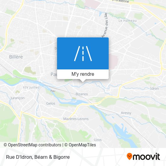 Rue D'Idron plan