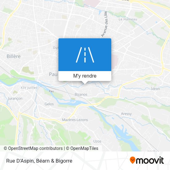 Rue D'Aspin plan