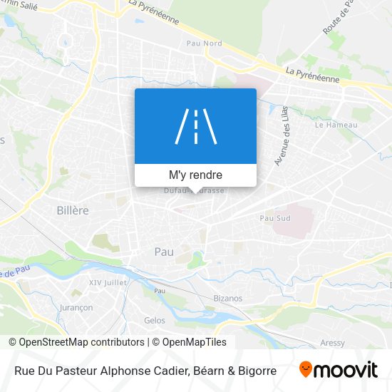 Rue Du Pasteur Alphonse Cadier plan