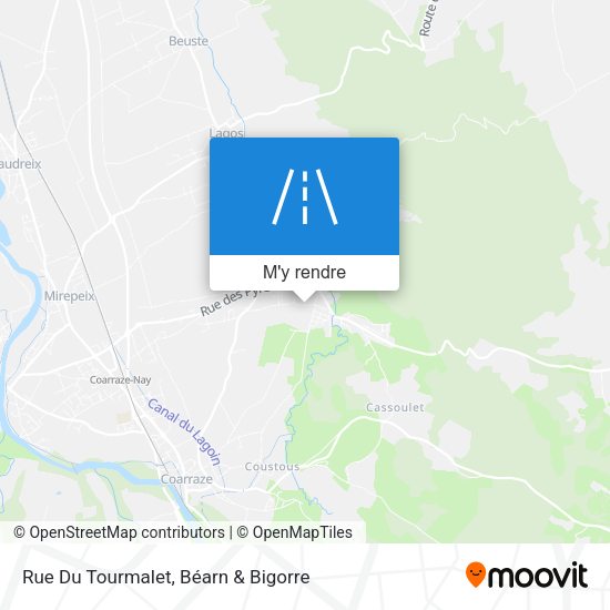 Rue Du Tourmalet plan