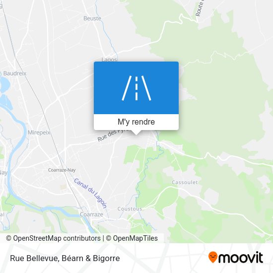 Rue Bellevue plan