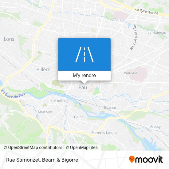 Rue Samonzet plan