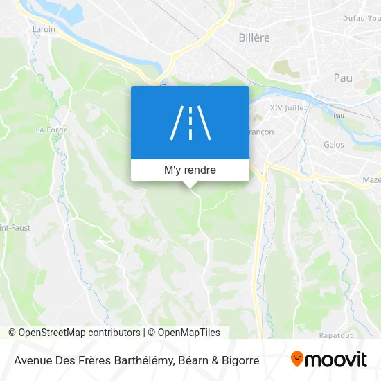 Avenue Des Frères Barthélémy plan