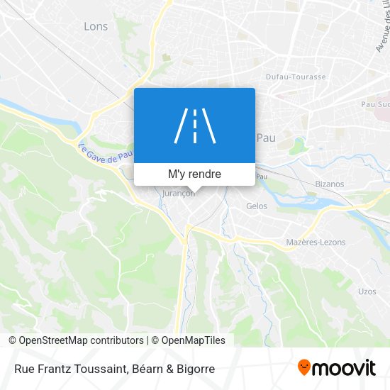 Rue Frantz Toussaint plan