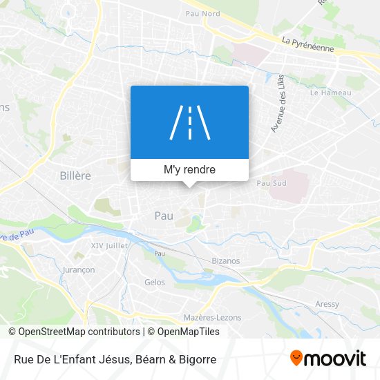 Rue De L'Enfant Jésus plan